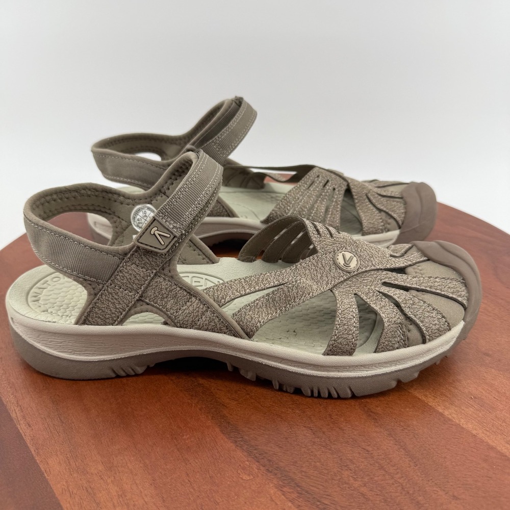 KEEN Rose Sandal Taupe Brown Sporty Outdoor Closed Toe Hiking Water Women 10
